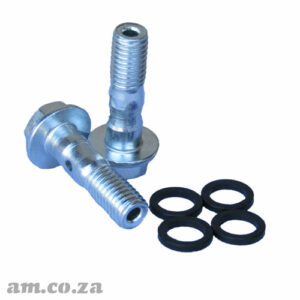 AG-AIR/SCREW/GAUGE/NUT: Oil Gauge Display Nuts with Hollow Oil Channel & Washers for Rotary Screw Air Compressor