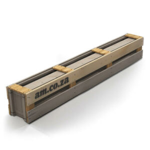 LC-TUBE/CRATE/M: Median Customized Wooden Crate for Laser Tube Transport (Handmade by Demand, No Guarantee on Protection Level)